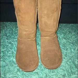 Tall bearpaw boots